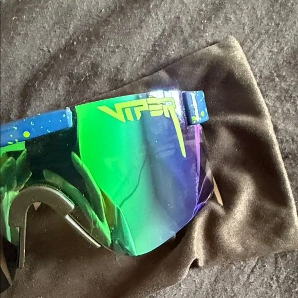 Pit Viper Blue and Green sunglasses